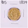 Image 1 : 1834 $5 Classic Head Half Eagle Gold Coin