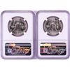 Image 2 : Lot of (2) 1963-D Franklin Half Dollar Coins NGC MS64