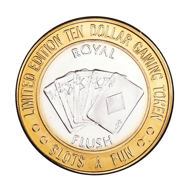 .999 Silver Slots A Fun Casino Las Vegas, NV $10 Limited Edition Casino Gaming Token