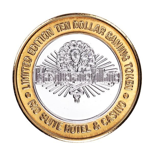 .999 Fine Silver Rio Las Vegas, Nevada $10 Limited Edition Gaming Token
