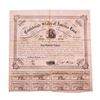 Image 1 : 1863 $500 Confederate Bond Obsolete Sheet Printed on Pink Paper B-221