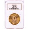 Image 1 : 1927 $20 St. Gaudens Double Eagle Gold Coin NGC MS64