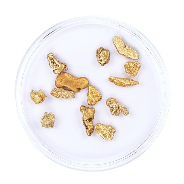 Lot of Gold Nuggets 3.33 Grams Total Weight