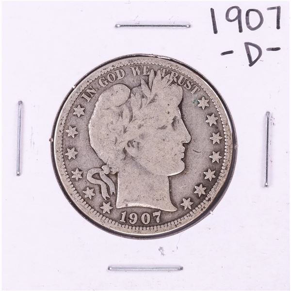 1907-D Barber Half Dollar Coin