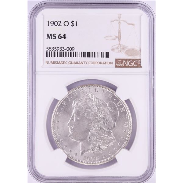 1902-O $1 Morgan Silver Dollar Coin NGC MS64