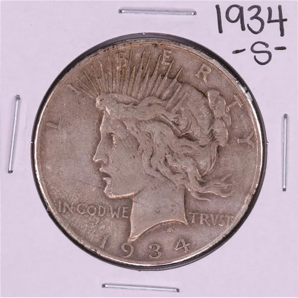 1934-S $1 Peace Silver Dollar Coin