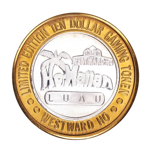 .999 Silver Westward Ho Casino Las Vegas $10 Casino Gaming Token Limited Edition