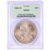 Image 1 : 1884-O $1 Morgan Silver Dollar Coin PCGS MS64 Old Green Holder