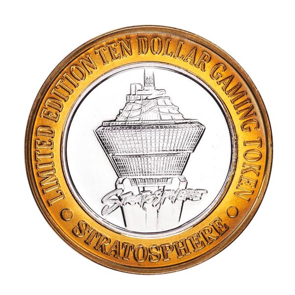 .999 Silver Stratosphere Las Vegas, NV $10 Casino Limited Edition Gaming Token