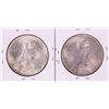 Image 2 : Lot of (2) 1924 $1 Peace Silver Dollar Coins