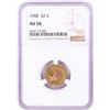 Image 1 : 1908 $2 1/2 Indian Head Quarter Eagle Gold Coin NGC AU58