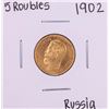 Image 1 : 1902 Russia 5 Roubles Gold Coin