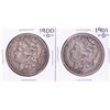 Image 1 : Lot of 1900-O & 1901-O $1 Morgan Silver Dollar Coins