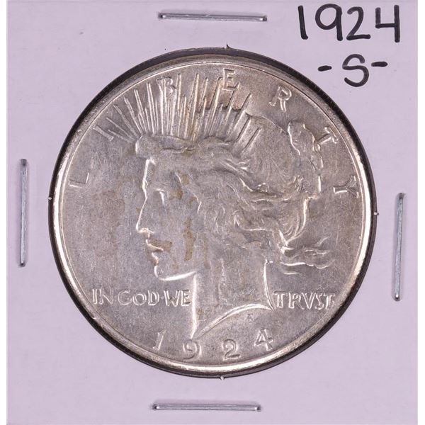 1924-S $1 Peace Silver Dollar Coin