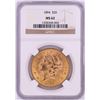 Image 1 : 1894 $20 Liberty Head Double Eagle Gold Coin NGC MS62