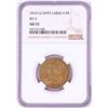 Image 1 : 1810 $5 Capped Bust Half Eagle Gold Coin NGC AU53 LG Date Large 5 BD-4