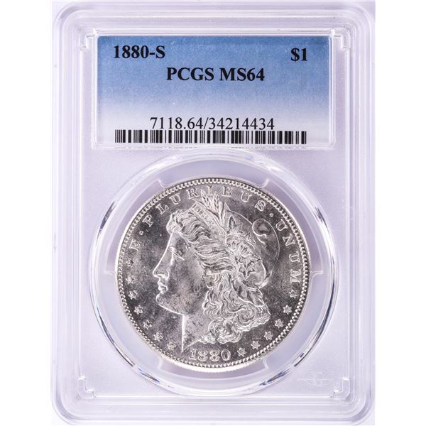 1880-S $1 Morgan Silver Dollar Coin PCGS MS64