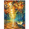 Image 1 : Afremov (1955-2019) "Misty Park" Limited Edition Giclee on Canvas