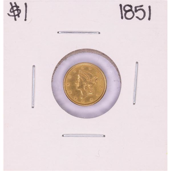 1851 $1 Type 1 Liberty Head Gold Dollar Coin