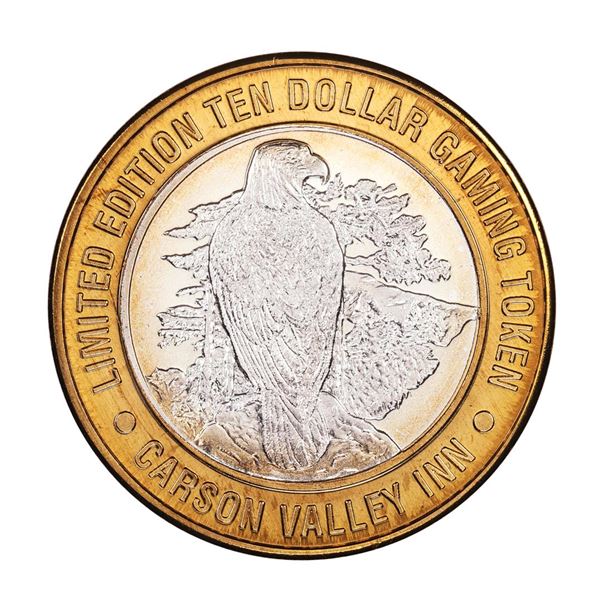 .999 Silver Carson Valley Inn Minden, NV $10 Limited Edition Gaming Token