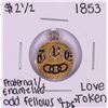 Image 1 : 1853 $2 1/2 Liberty Head Quarter Eagle Gold Coin Fraternal Knights Love Token Pendant