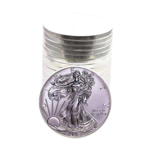 Roll of (20) Brilliant Uncirculated 2013 $1 American Silver Eagle Coins