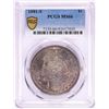 Image 1 : 1881-S $1 Morgan Silver Dollar Coin PCGS MS66 Nice Toning