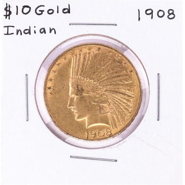 1908 $10 Indian Head Eagle Gold Coin