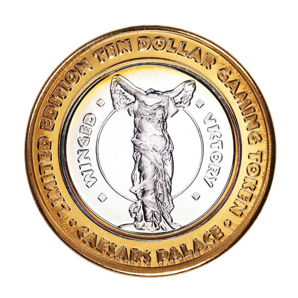 .999 Silver Caesars Palace Las Vegas, Nevada $40 Casino Limited Edition Gaming Token