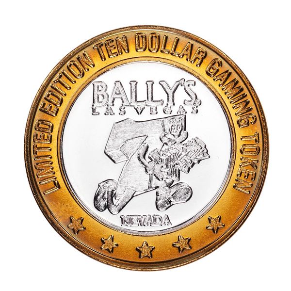 .999 Silver Ballys Las Vegas, Nevada $10 Casino Limited Edition Gaming Token