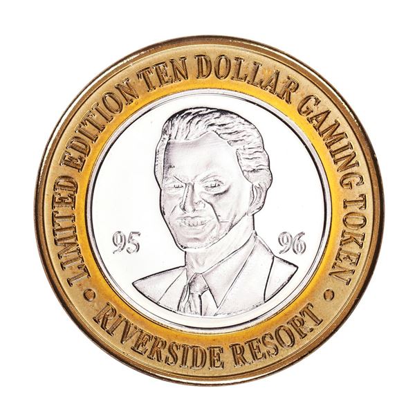 .999 Fine Silver Riverside Casino Laughlin, NV $10 Limited Edition Gaming Token