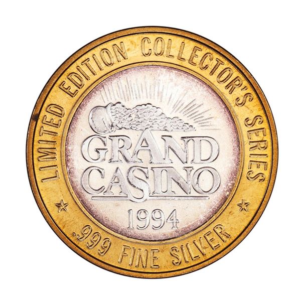 .999 Fine Silver Grand Casino $10 Limited Edition Gaming Token