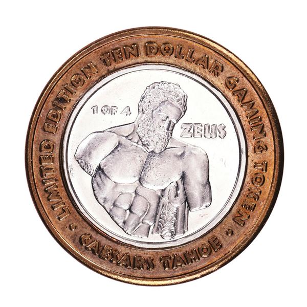 .999 Fine Silver Caesars Tahoe Lake Tahoe, Nevada $10 Limited Edition Gaming Token