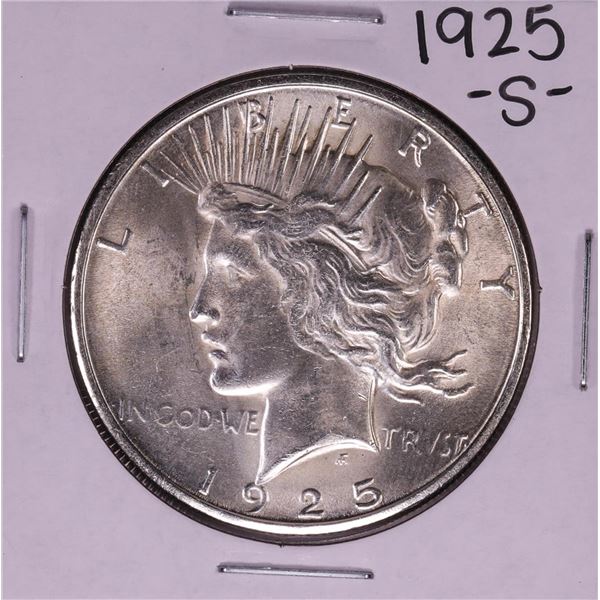 1925-S $1 Peace Silver Dollar Coin