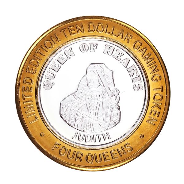 .999 Fine Silver Four Queens Las Vegas, NV $10 Limited Edition Gaming Token