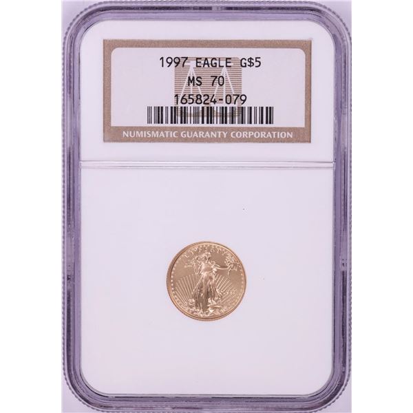 1997 $5 American Gold Eagle Coin NGC MS70