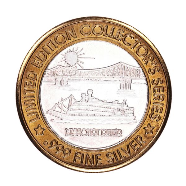 .999 Fine Silver Casino St. Charles Riverfront $10 Limited Edition Gaming Token