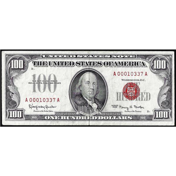 1966 $100 Legal Tender Note
