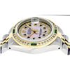 Image 4 : Rolex Ladies Two Tone Pink MOP Diamond sapphire & Emerald Datejust Wristwatch