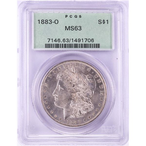 1883-O $1 Morgan Silver Dollar Coin PCGS MS63 Old Green Holder