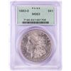 Image 1 : 1883-O $1 Morgan Silver Dollar Coin PCGS MS63 Old Green Holder