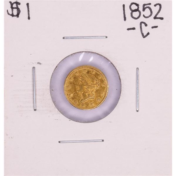 1852-C $1 Type 1 Liberty Head Gold Dollar Coin