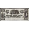 Image 1 : 1800's $100 Delaware Bridge Lambertville, N.J.  Obsolete Banknote
