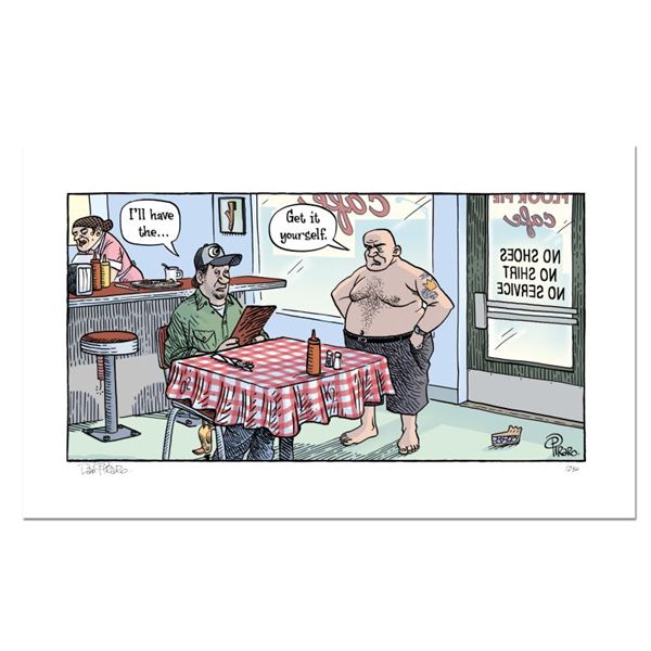 Dan Piraro Bizarro "No Service" Limited Edition Giclee