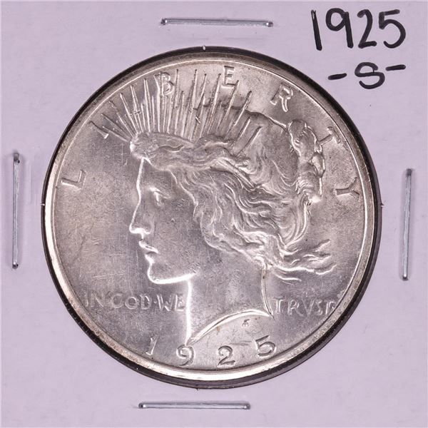 1925-S $1 Peace Silver Dollar Coin