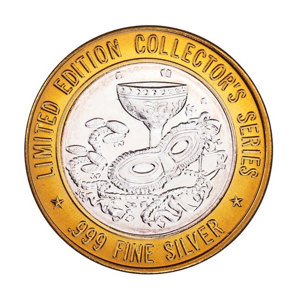 .999 Silver Masquerade Casino Aruba $10 Casino Limited Edition Gaming Token