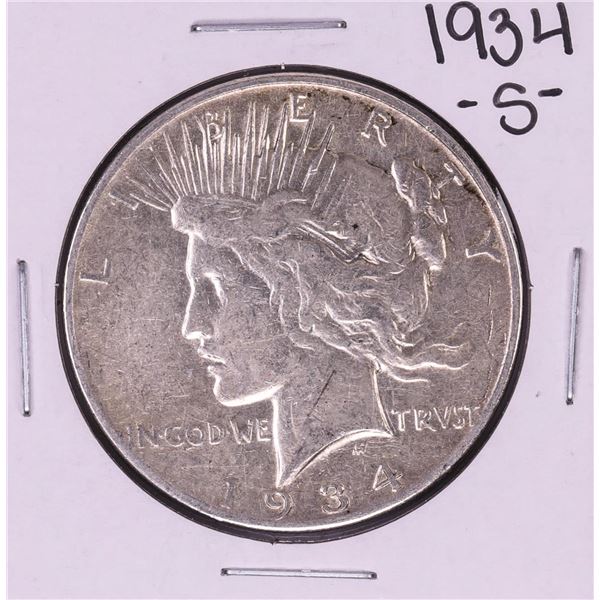 1934-S $1 Peace Silver Dollar Coin