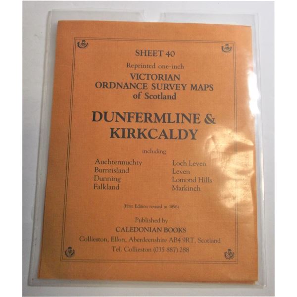 Reprinted Victorian Ordnance Survey Maps of Scotland - Dunfermline & Kirkcaldy