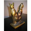 Art Deco Bronze Cat Bookends! #1849631