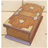 Gothic Mission Quartersawn Oak Twin Lidded Box #1849633